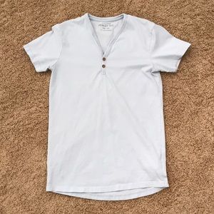 Men’s XS Cotton On Light Blue Henley Tee